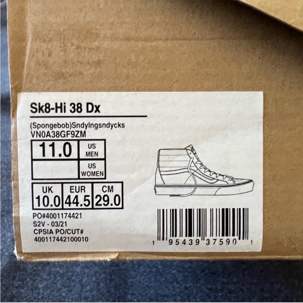 Sandy Liang for Vans SpongeBob SquarePants Sandy Cheeks Sk8-Hi Shoes - Picture 6 of 13